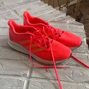 Adidas Bright Pink Athletic Sneakers